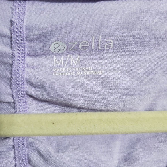 Zella Short Sleeve Ruched Athletic Scoop Neck Top - Picture 3 of 6